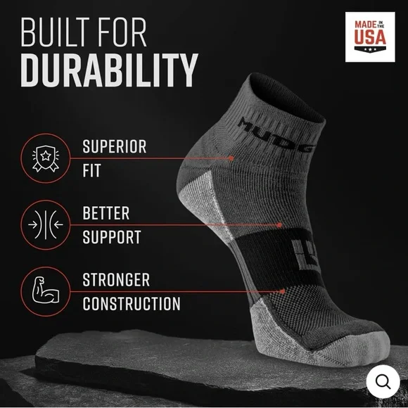 BNWT Mudgear Trail Running Socks - Men’s Size 8-9.5 - Picture 4 of 4
